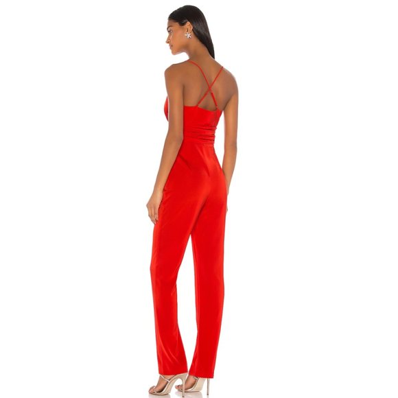 Lovers and Friends Lets Dance Jumpsuit in Red NWOT Size Small - Picture 3 of 4